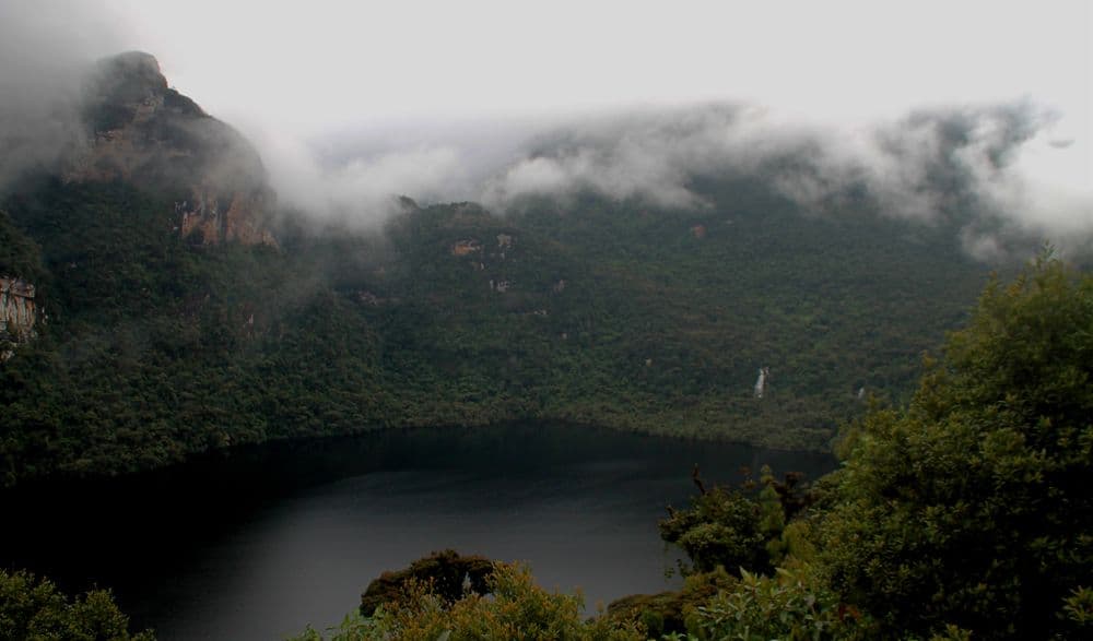    Der Kondorsee lässt sich von Leimebamba aus zu Fuß oder zu Pferd erreichen.