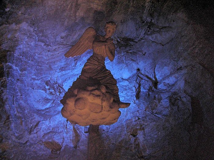 Engelskulptur in Zipaquira