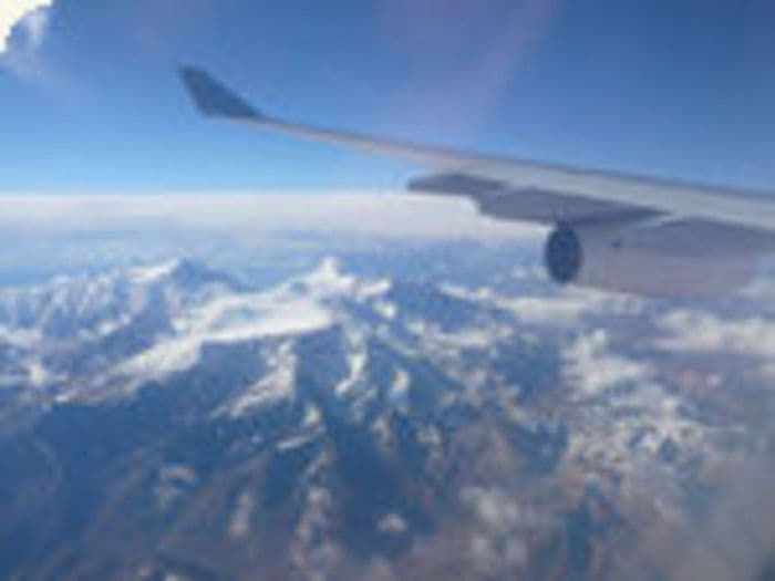Flug uber die Anden