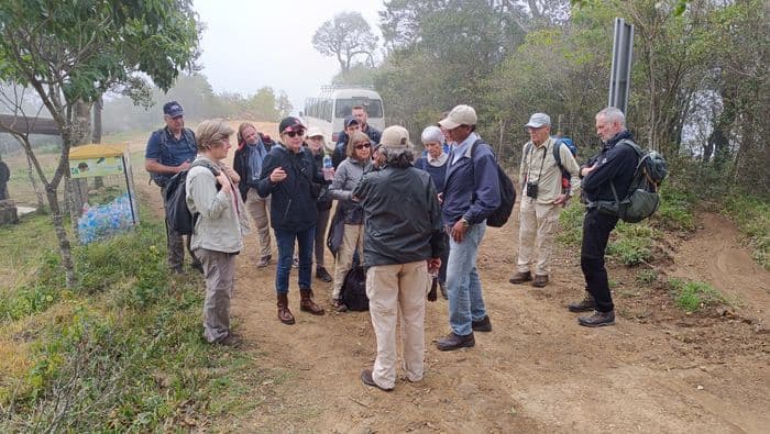 Am Eingang von Amboro Nationalpark