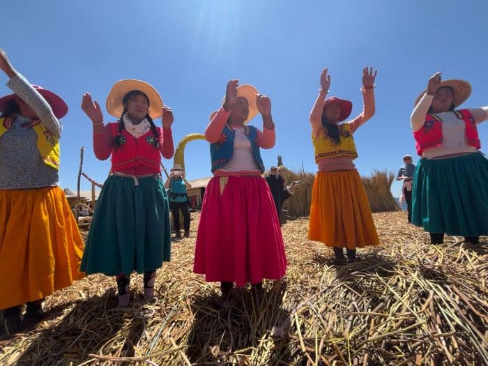 Schwimmende Insel der Uros