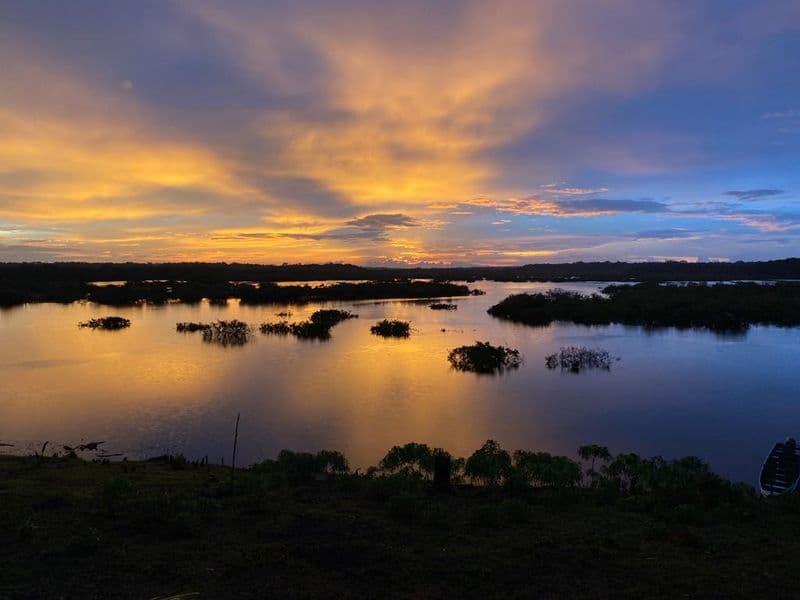 sunset amazonas